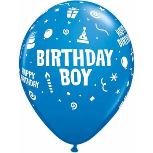 Birthday Boy Latex Balloons 6ct