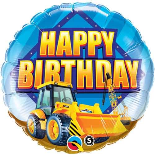 Birthday Construction Zone Foil Balloon