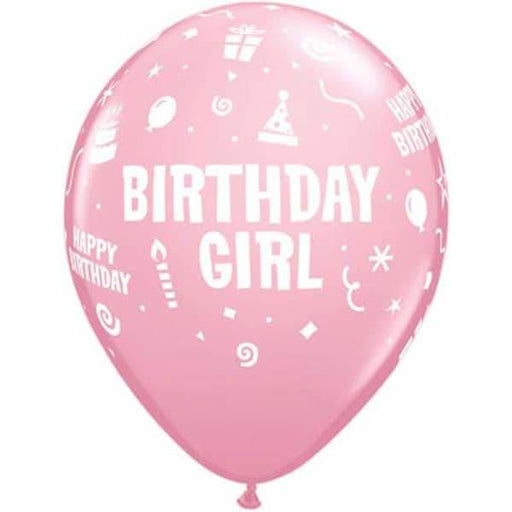 Birthday Girl Latex Balloons 6ct