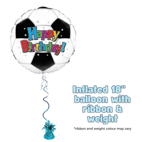 18" Football Happy Birthday Foil Balloon