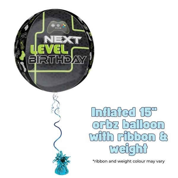 Level Up Birthday Orbz Balloon