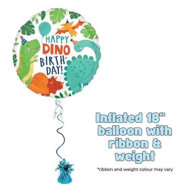18" Dino Mite Birthday Foil Balloon