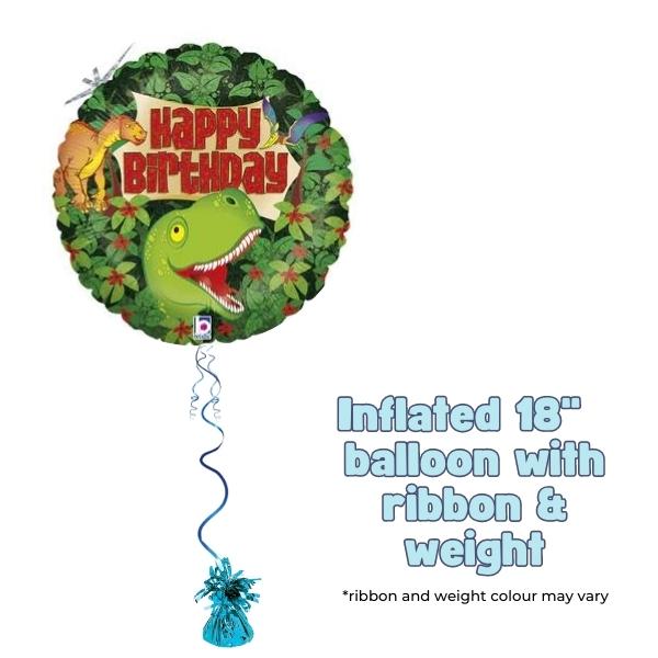18" Dinosaur Birthday Foil Balloon