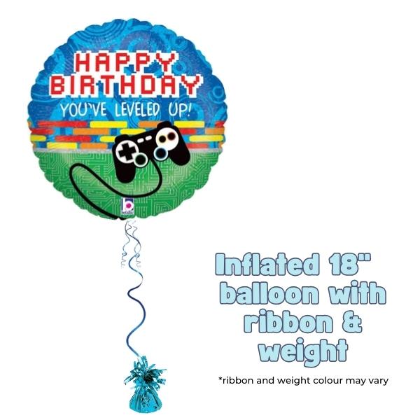 18" Game Controller Birthday Foil Balloon
