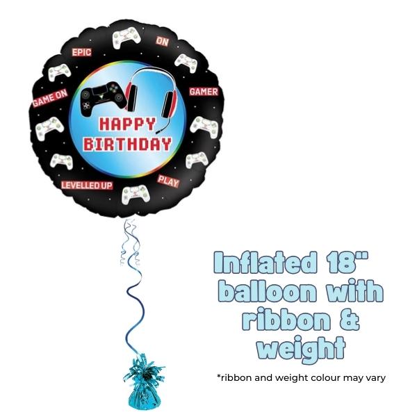 18" Birthday Controller Foil Balloon