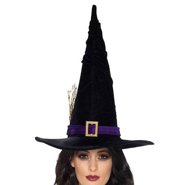 Black And Purple Witch Hat