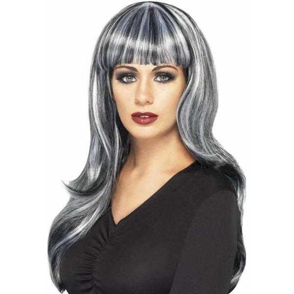 Black and White Sinister Siren Halloween Wigs