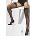 Black Fishnet Hold Ups With Bows
