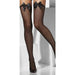 Black Fishnet Hold Ups With Bows