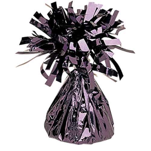 Black Fringed Foil Balloon Weights