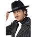 Black Gangster Hat with Lining and Band