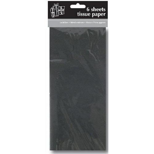 Black Tissue Paper x6 Sheets