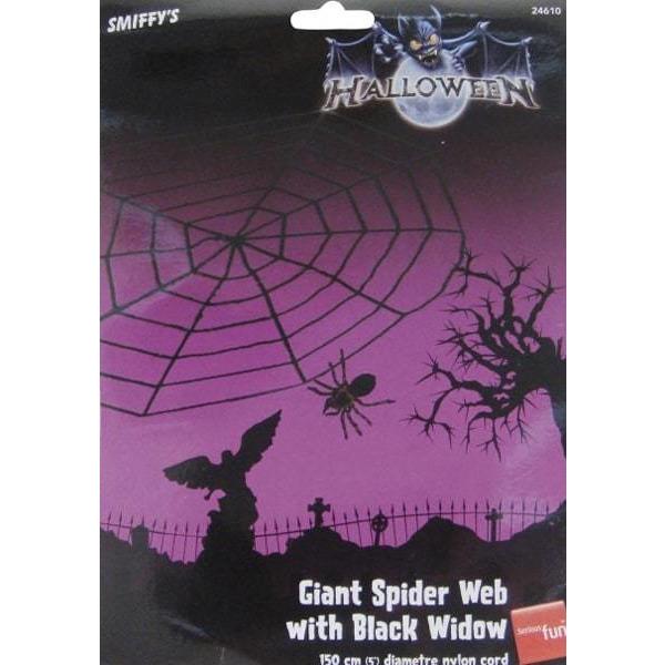 Black Widow Spiders Web Decoration