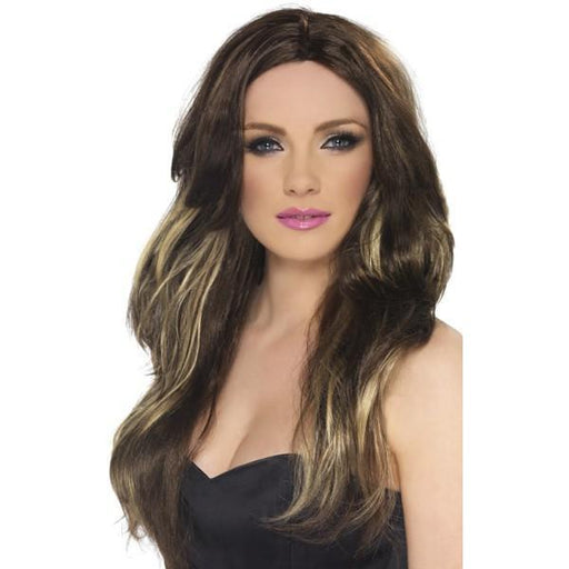 Blonde and Brown Long Female Temptress Wigs