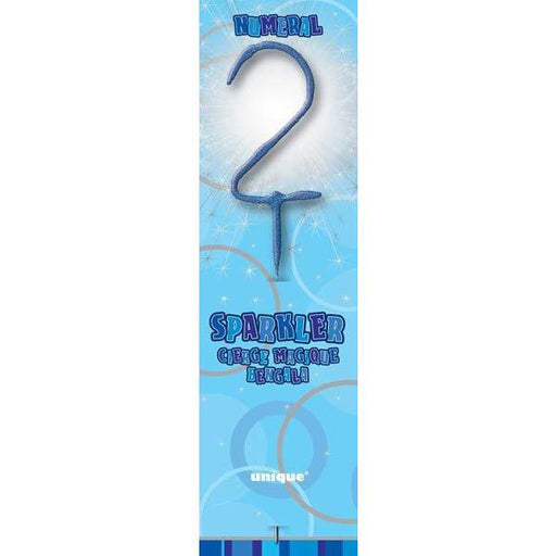 Blue Glitz Number 2 Sparkler