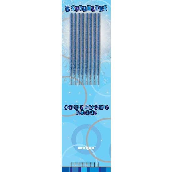 Blue Mini Sparklers 8pk
