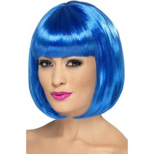 Blue Partyrama Lady Wigs With Fringe
