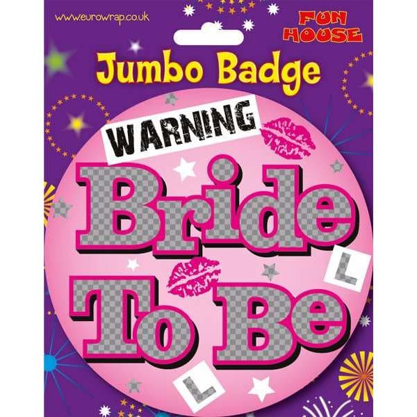 Bride To Be Big Badge