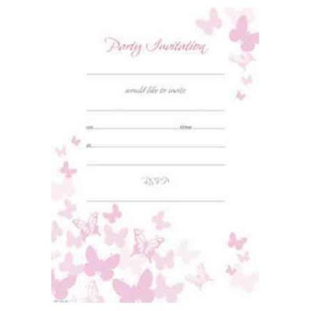 Butterfly Party Invitations