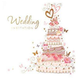 Cake Wedding Card Invitations