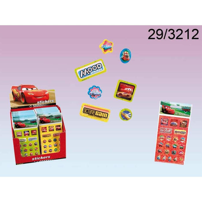 Cars Pop Up Stickers x1Sheet