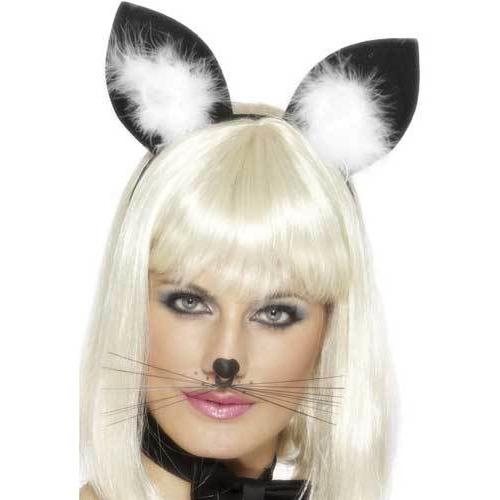 Cat Ears with Marabou Trim