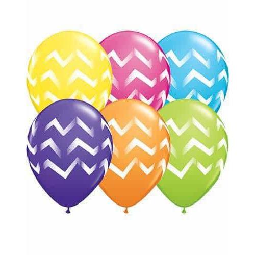 Chevron Stripes Latex Balloons x25