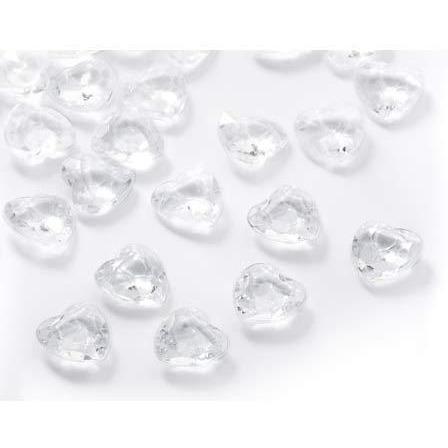 Clear Heart Shaped Table Diamantes