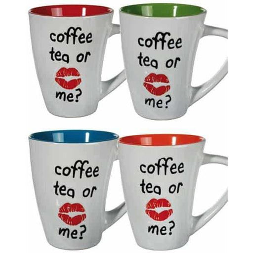 Coffee Tea Or Me Porcelain Mug