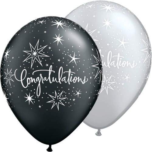 Congratulations Elegant Latex Balloons x25
