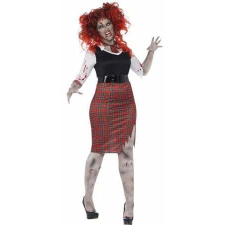 Curves Zombie School Girl Costume