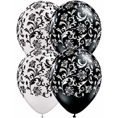 Damask Print Latex Balloons x25