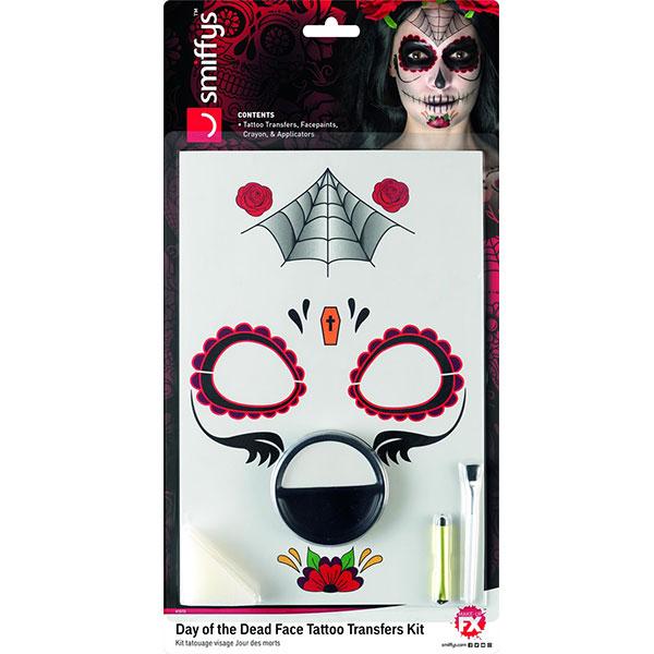 Day Of The Dead Face Tattoo Kit