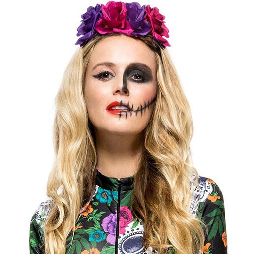 Day Of The Dead Rose Headband