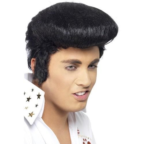 Deluxe Licensed Black Elvis Wig