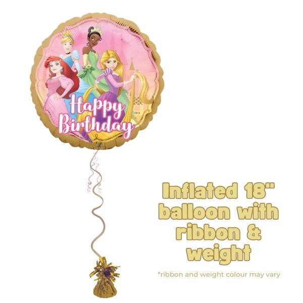 18" Disney Princess Happy Birthday Foil Balloon