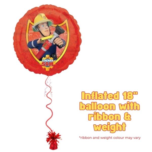 18" Fireman Sam Comic Foil Balloon