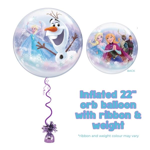 22" Disney Frozen Characters Single Bubble Balloons