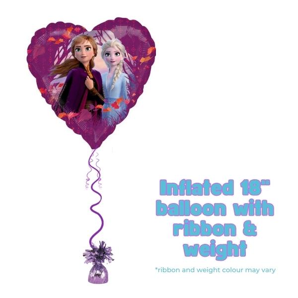 18" Frozne 2 Heart Foil Balloon