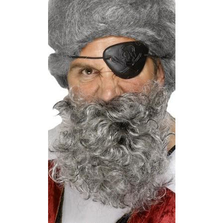 Grey Delux Pirate Beard