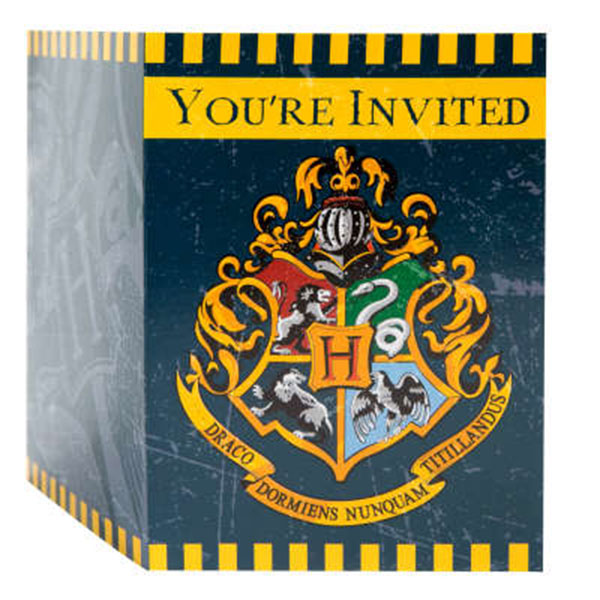 Harry Potter Party Invitations 8pk