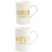 Hubby And Wifey Set Of 2 Mugs