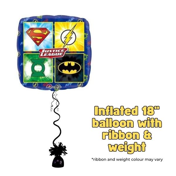 18" Justice League Emblems Foil Balloon