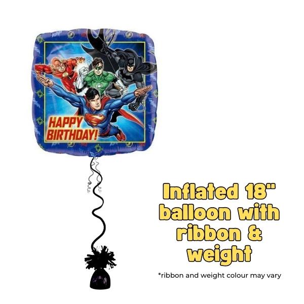 18" Justice League Happy Birthday Foil Balloon