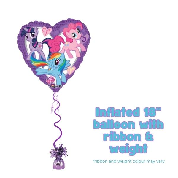 18" My Little Pony Heart Foil Balloons
