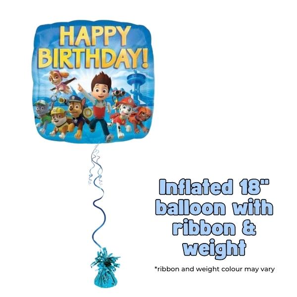 18" Paw Patrol Happy Birthday Foil Balloon