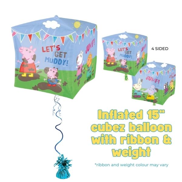 Peppa Pig And Friends Cubez Foil Balloon