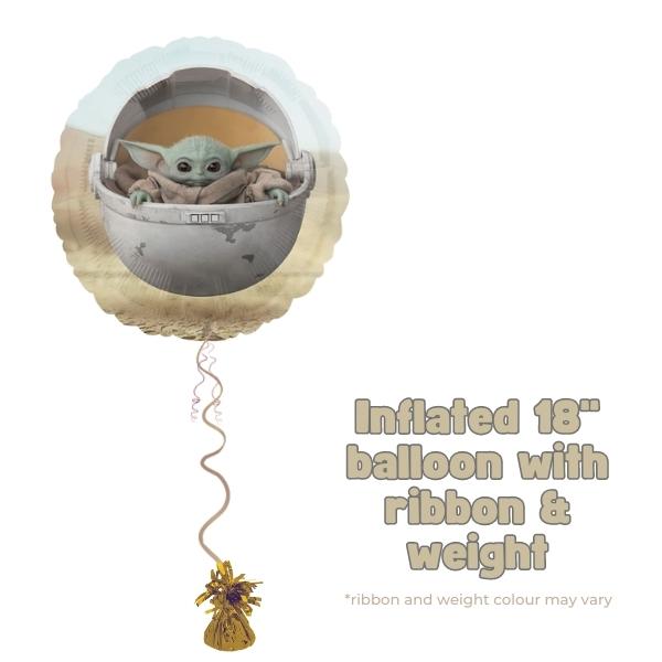 18" Mandalorian Child Foil Balloon