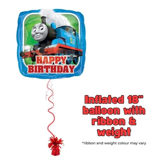 18" Happy Birthday Thomas Foil Balloon