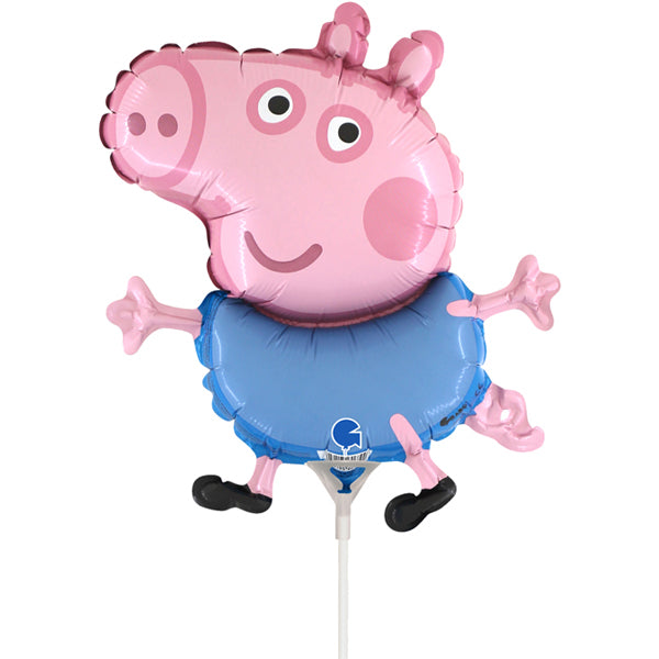 14" Peppa Pig George Mini Shape Air Fill Balloon